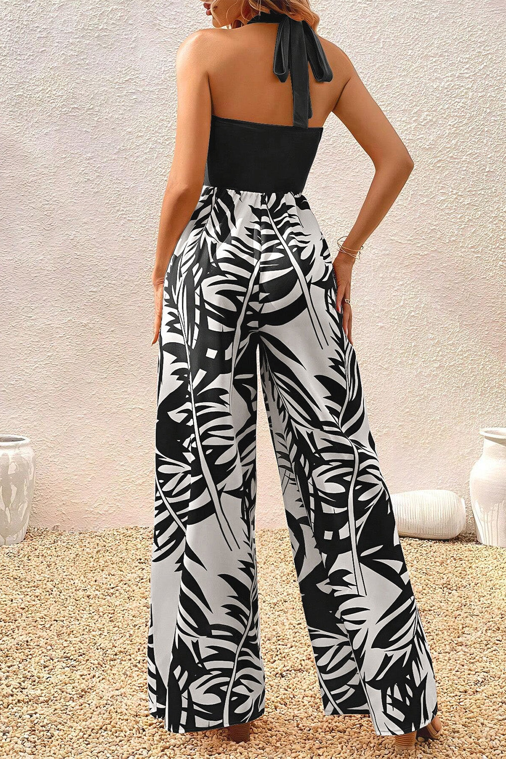 Halter Hottie Wide Leg Jumpsuit