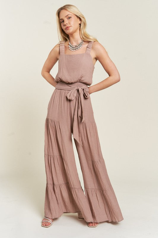 Easy Breezy Tiered Jumpsuit Plus