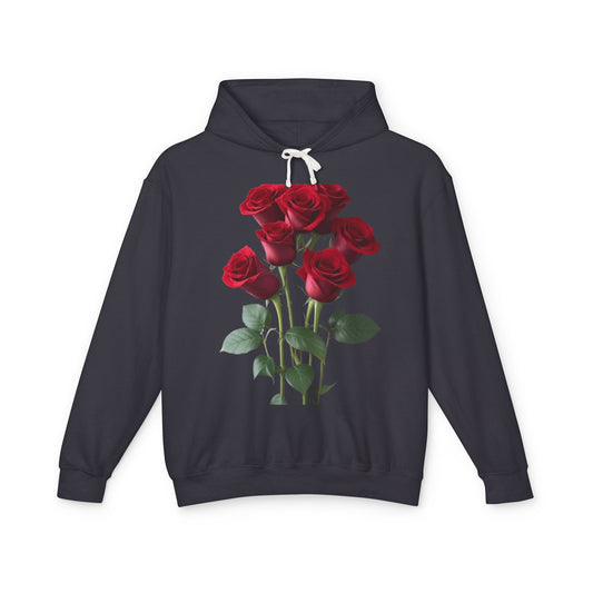 Black Roses Unisex Hoodie - Perfect for Valentine's Day Lovers