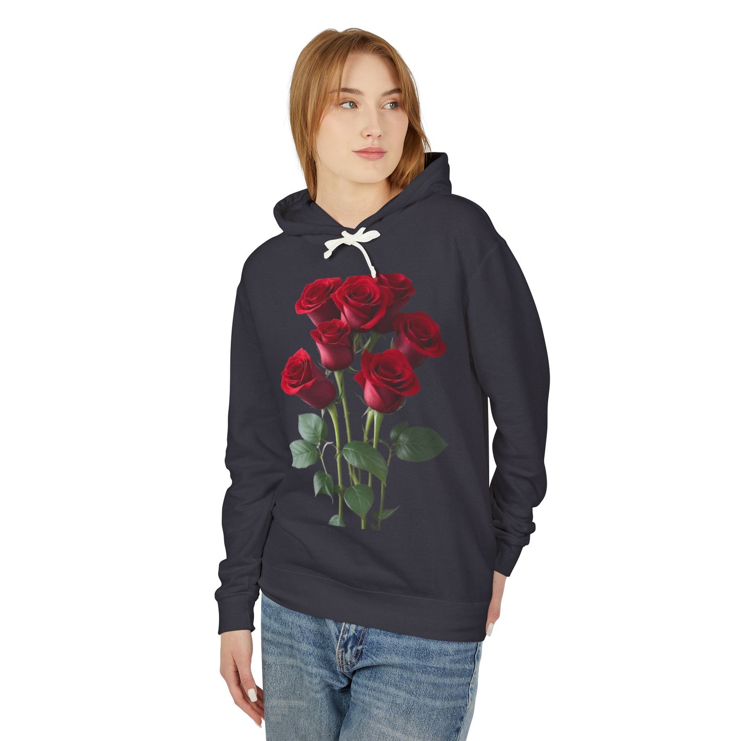 Black Roses Unisex Hoodie - Perfect for Valentine's Day Lovers