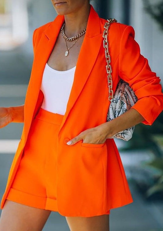 Urban Glam blazer and shorts set