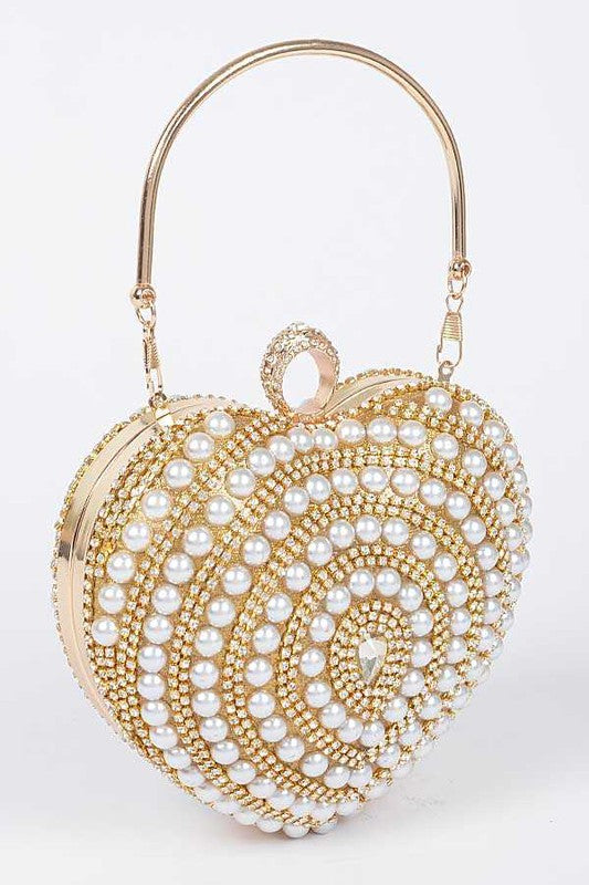 The Studded Pearl Clutch