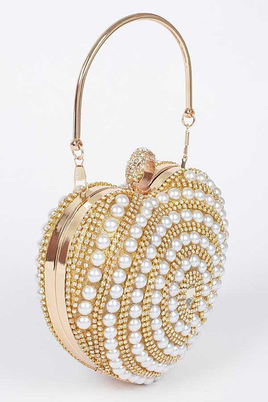 The Studded Pearl Clutch