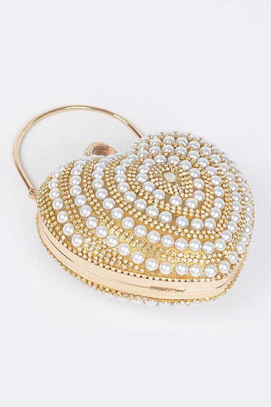 The Studded Pearl Clutch