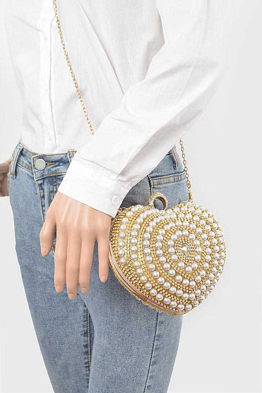 The Studded Pearl Clutch
