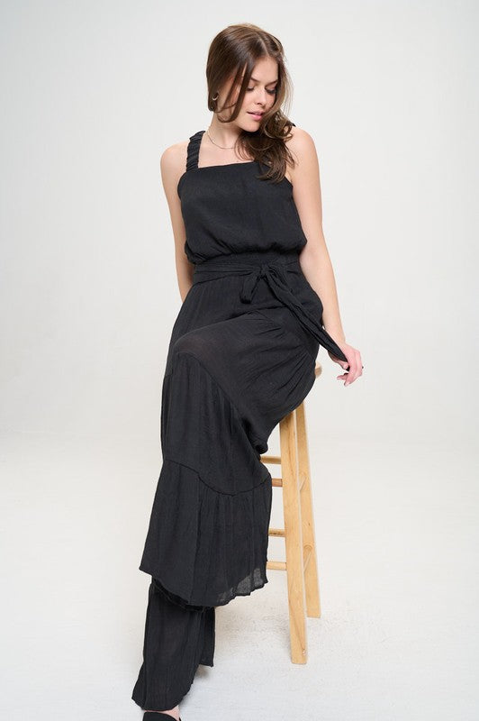Easy Breezy Tiered Jumpsuit Plus