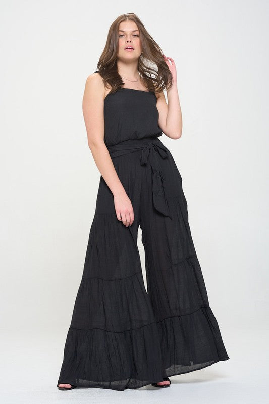 Easy Breezy Tiered Jumpsuit Plus