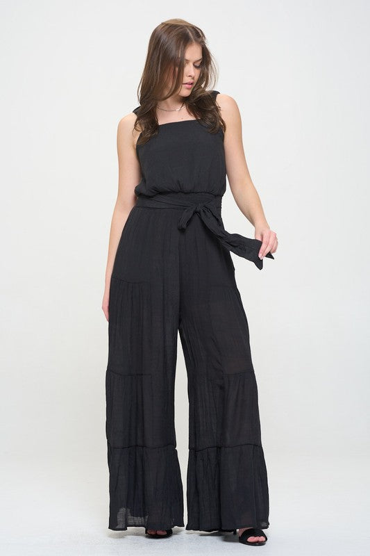 Easy Breezy Tiered Jumpsuit Plus