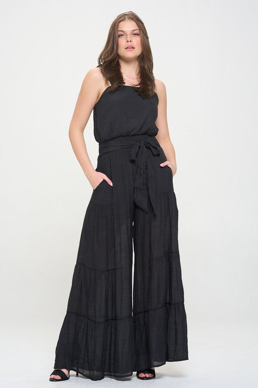 Easy Breezy Tiered Jumpsuit Plus