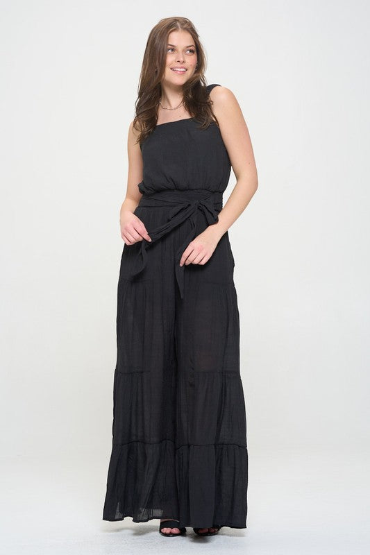 Easy Breezy Tiered Jumpsuit Plus