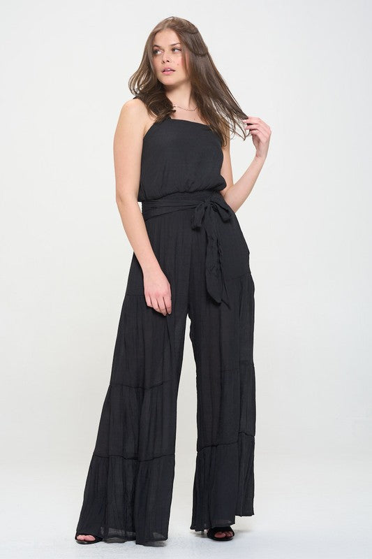 Easy Breezy Tiered Jumpsuit Plus