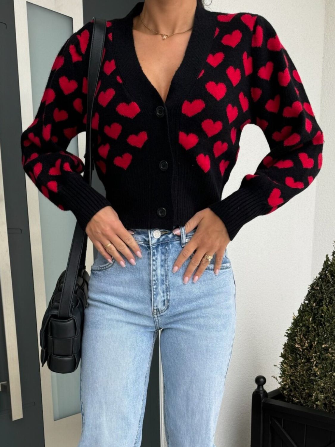 Cupid Cozy V-neck Cropped Cardigan
