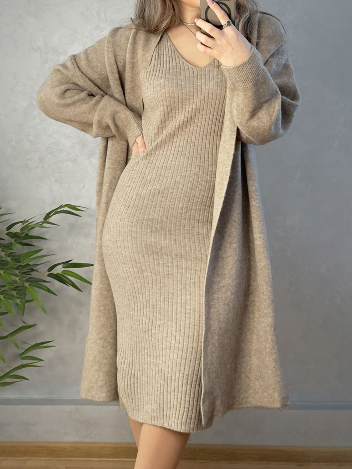 Cami Cardigan Sweater Set