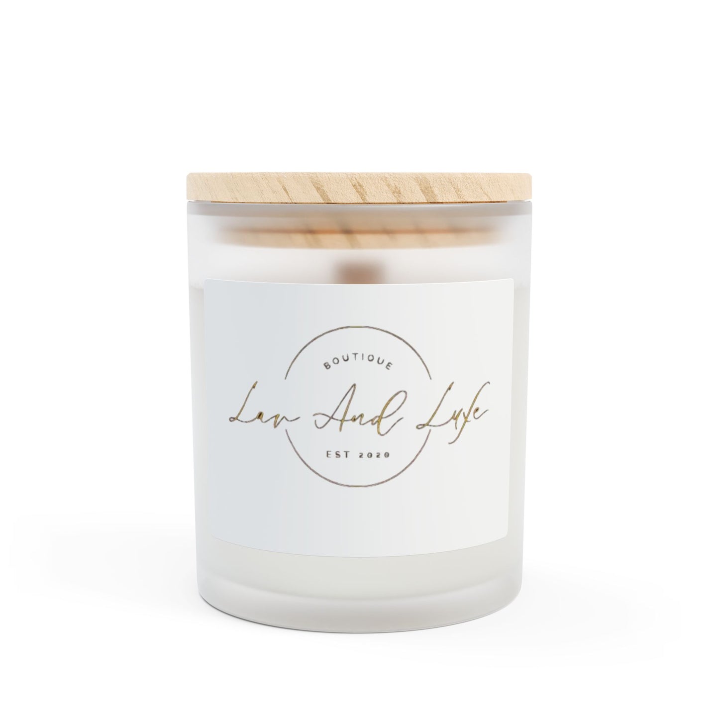 Frosted Glass Candle, 11oz