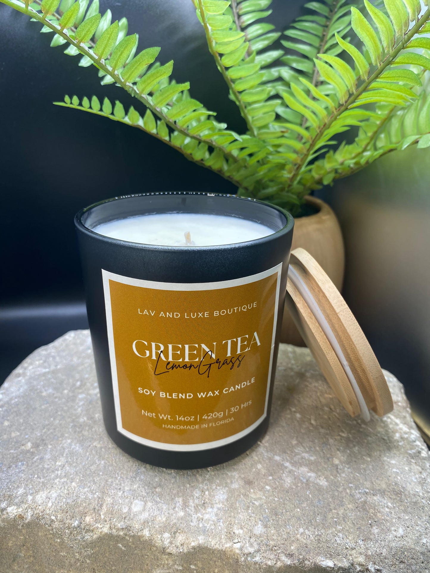 Green Tea Lemongrass with Bamboo Lids