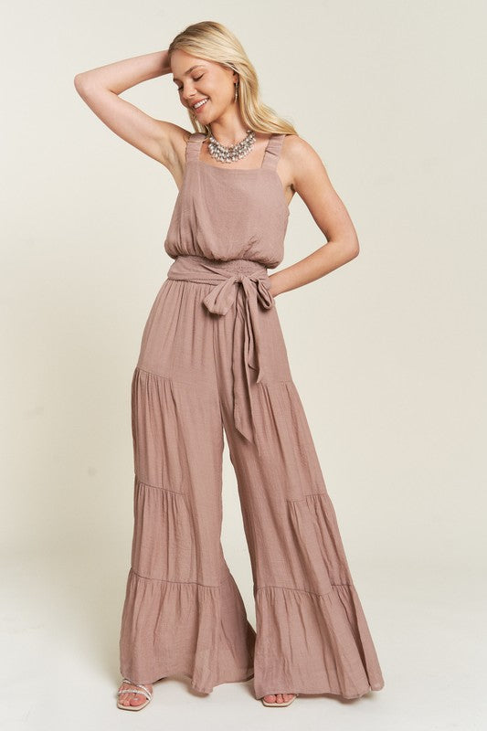 Easy Breezy Tiered Jumpsuit Plus