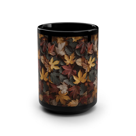 Autumn Leaves Mug, Cozy Coffee Mug, Nature Gift, Fall Decor, Hot Chocolate Cup