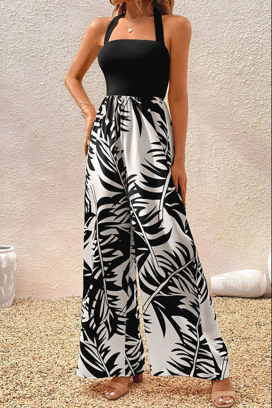 Halter Hottie Wide Leg Jumpsuit