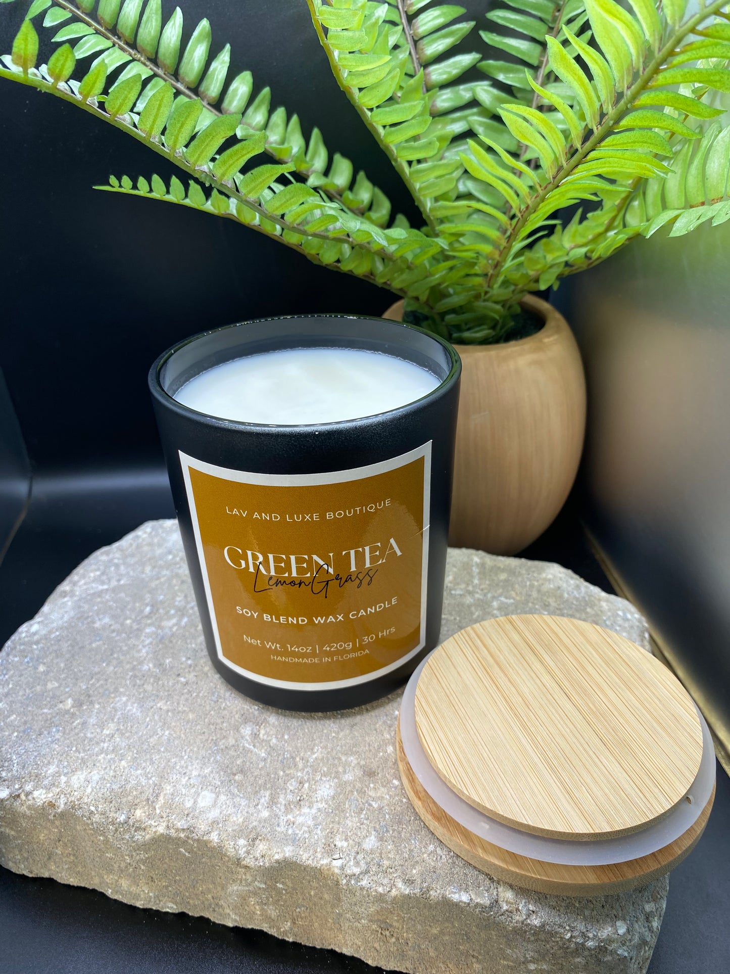 Green Tea Lemongrass with Bamboo Lids