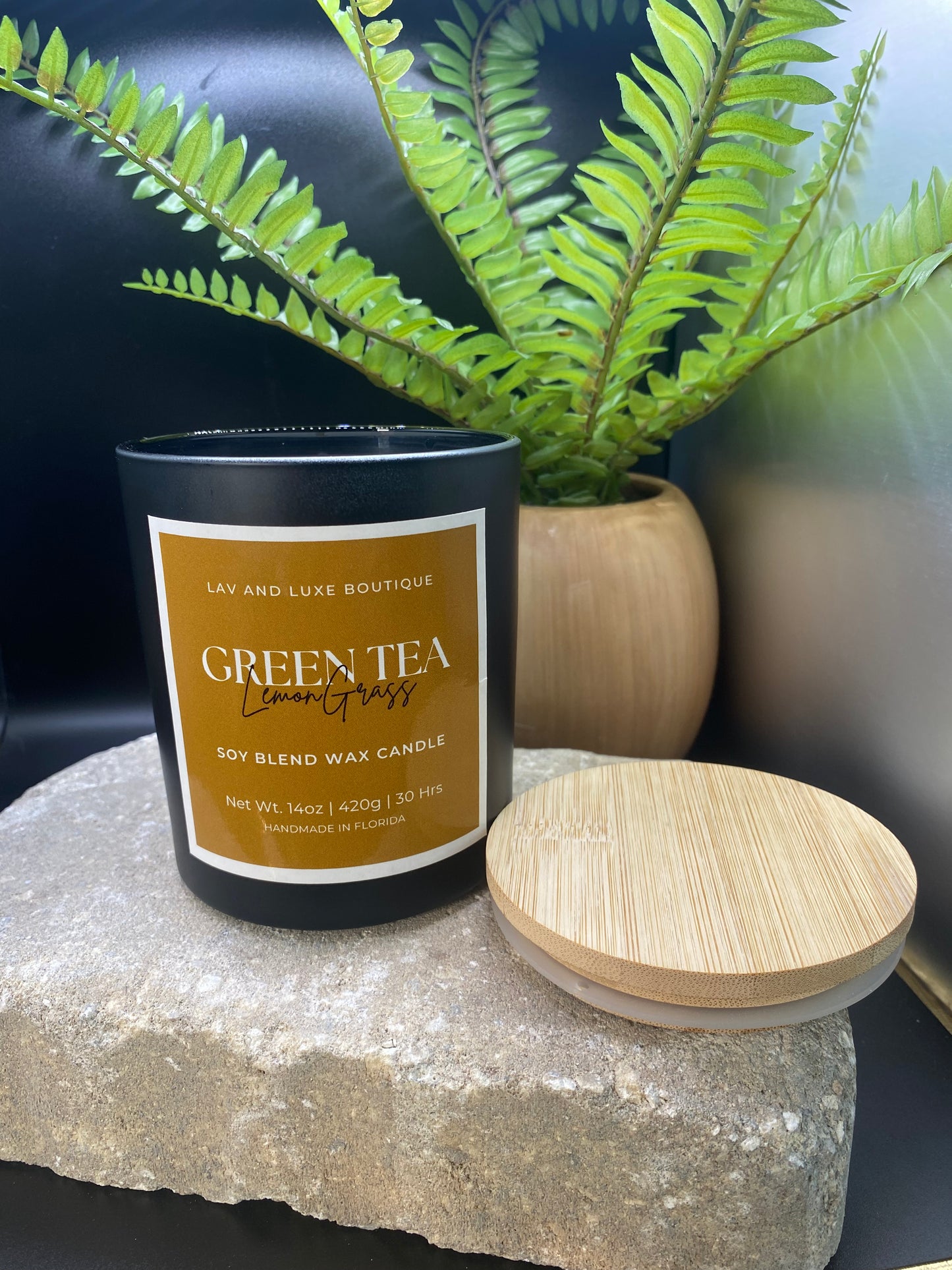 Green Tea Lemongrass with Bamboo Lids