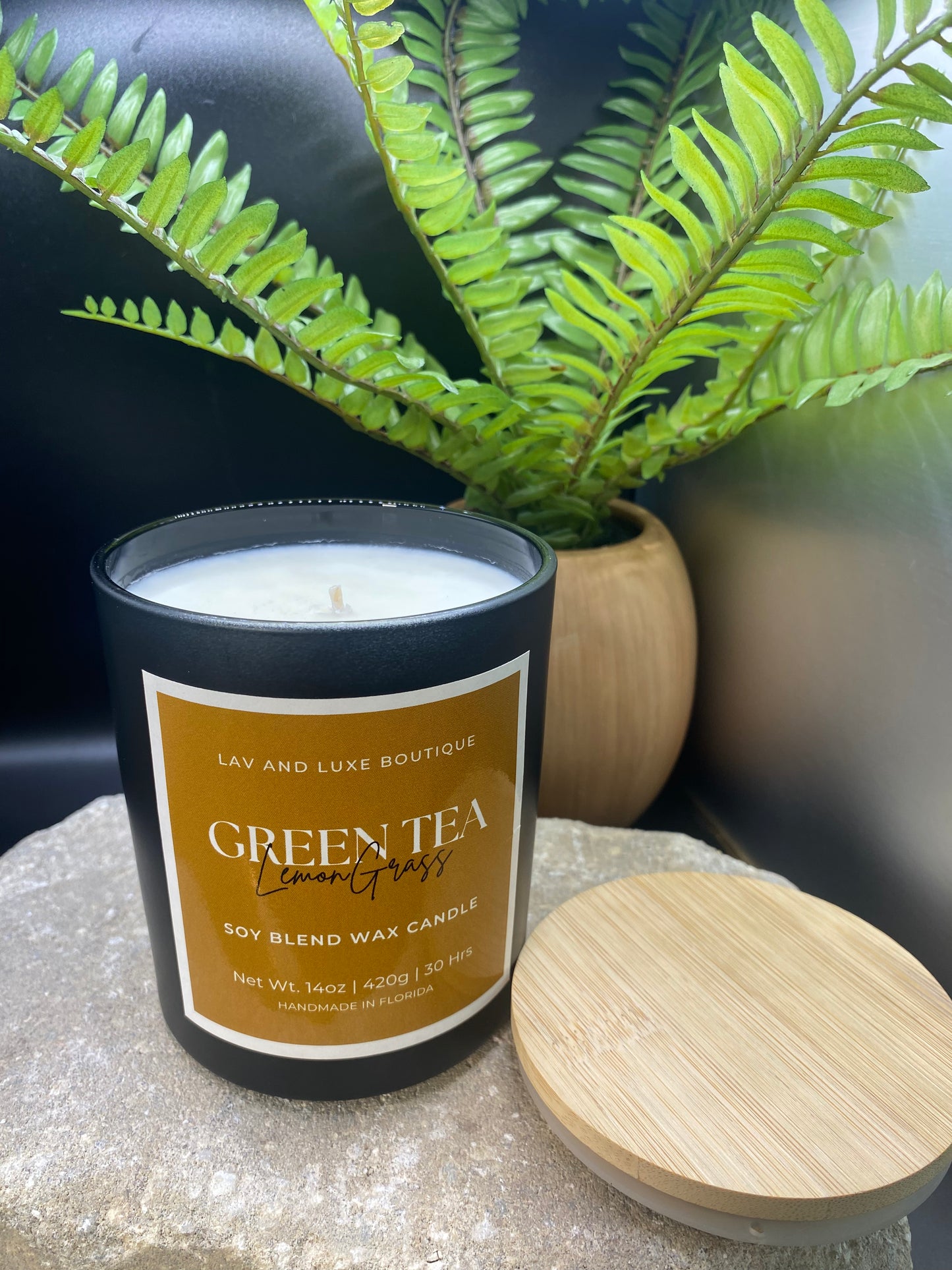 Green Tea Lemongrass with Bamboo Lids