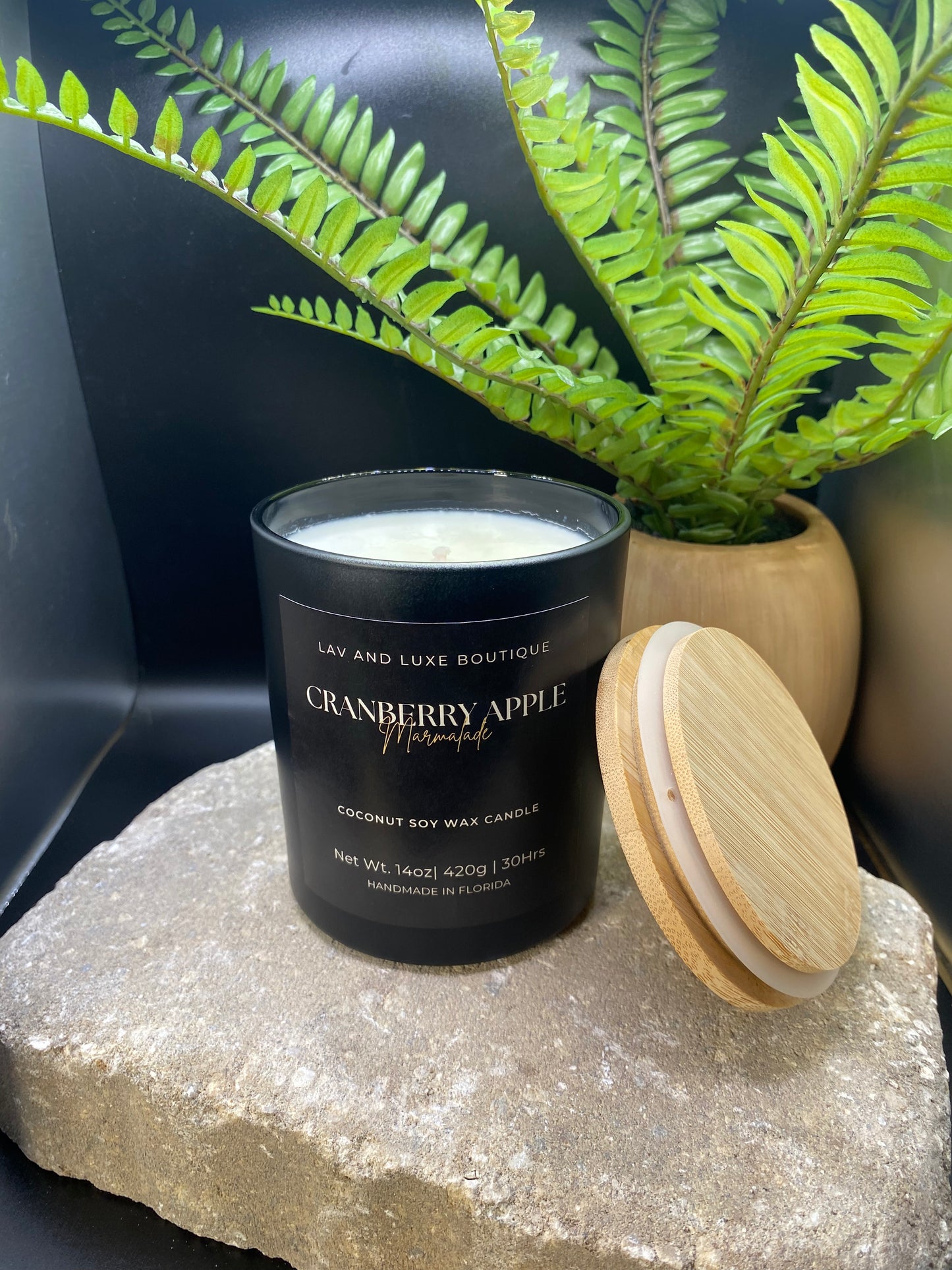 Cranberry Apple Marmalade Bamboo lid