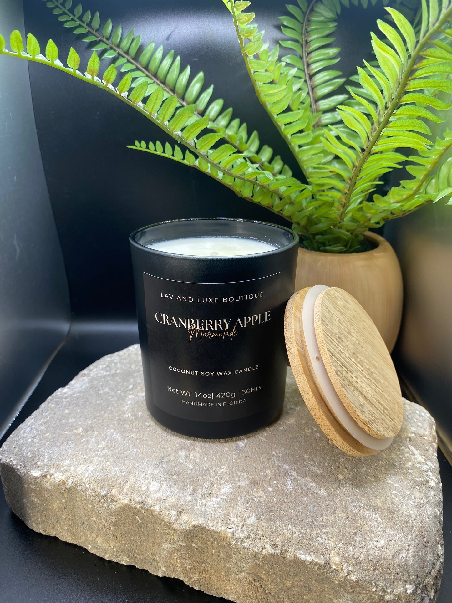 Cranberry Apple Marmalade Bamboo lid