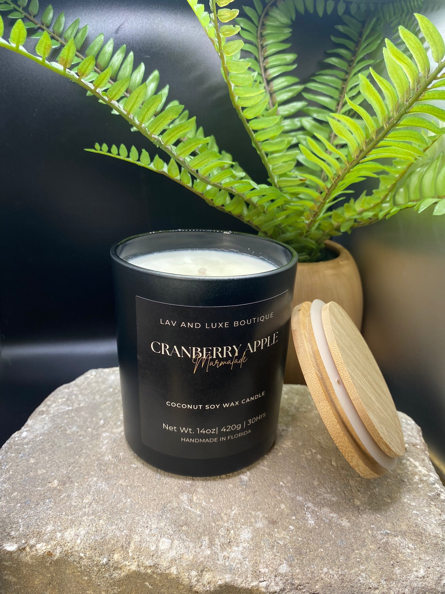 Cranberry Apple Marmalade Bamboo lid