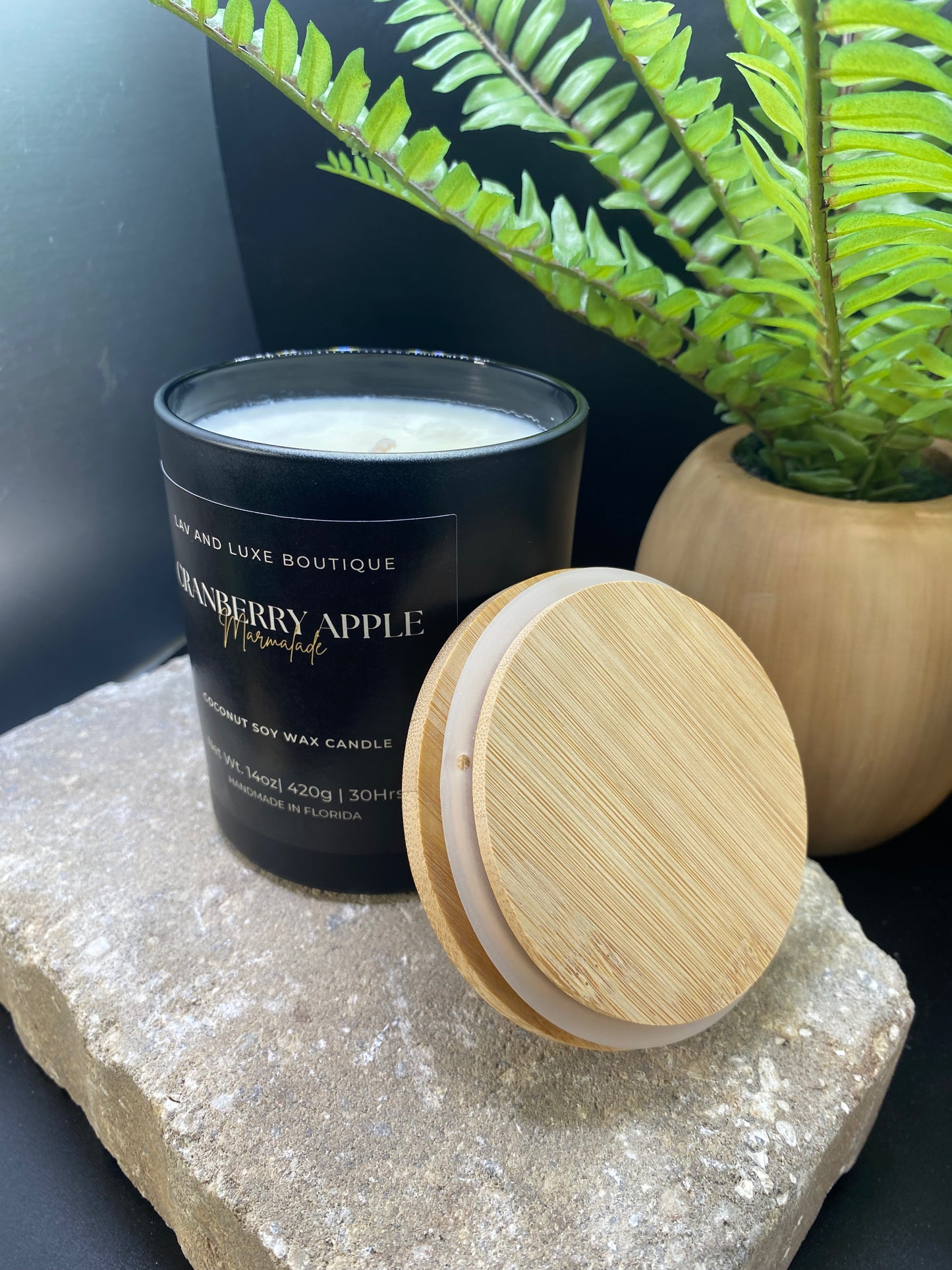Cranberry Apple Marmalade Bamboo lid