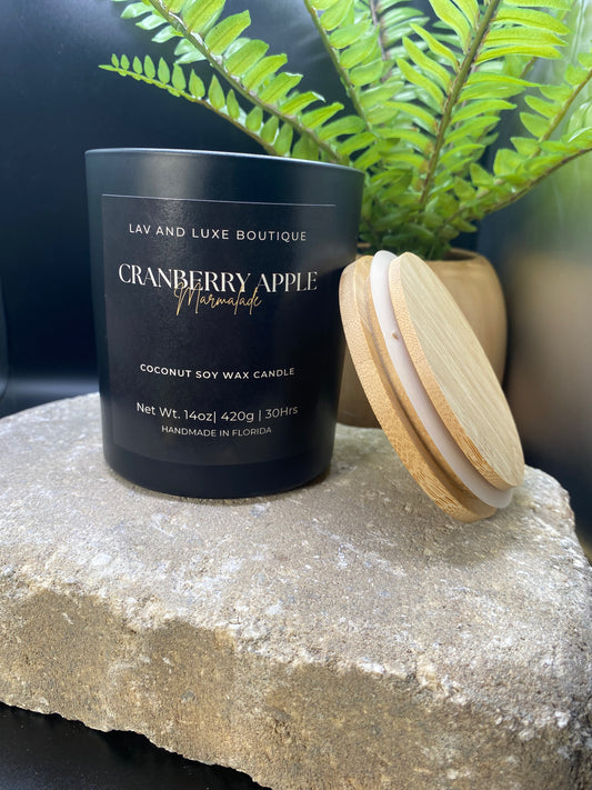 Cranberry Apple Marmalade Bamboo lid