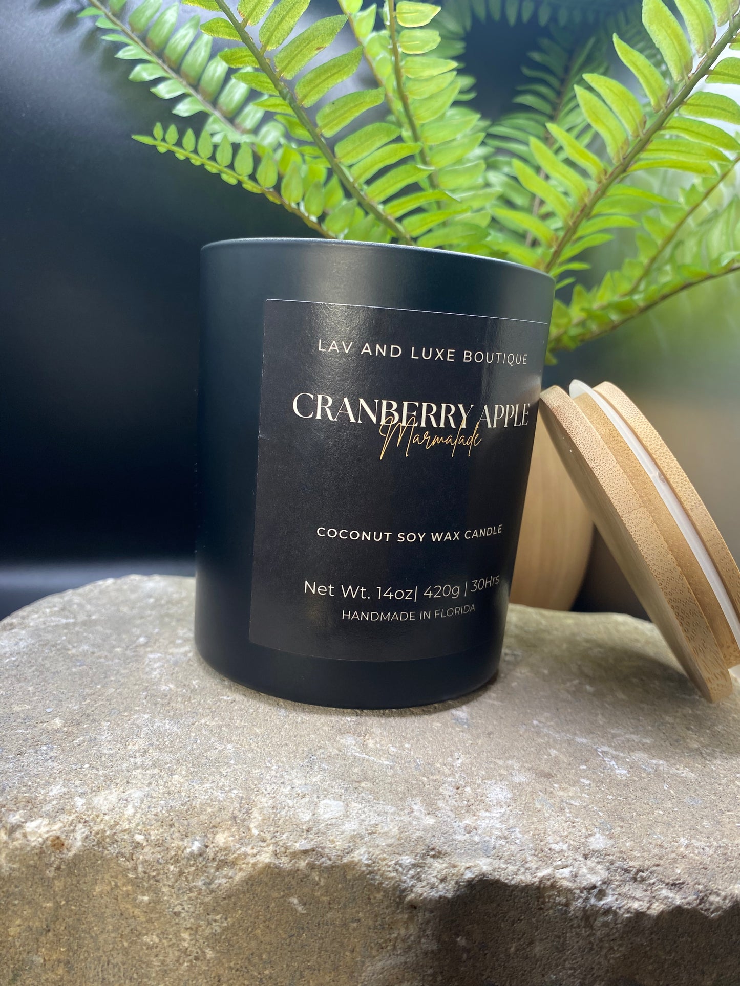 Cranberry Apple Marmalade Bamboo lid